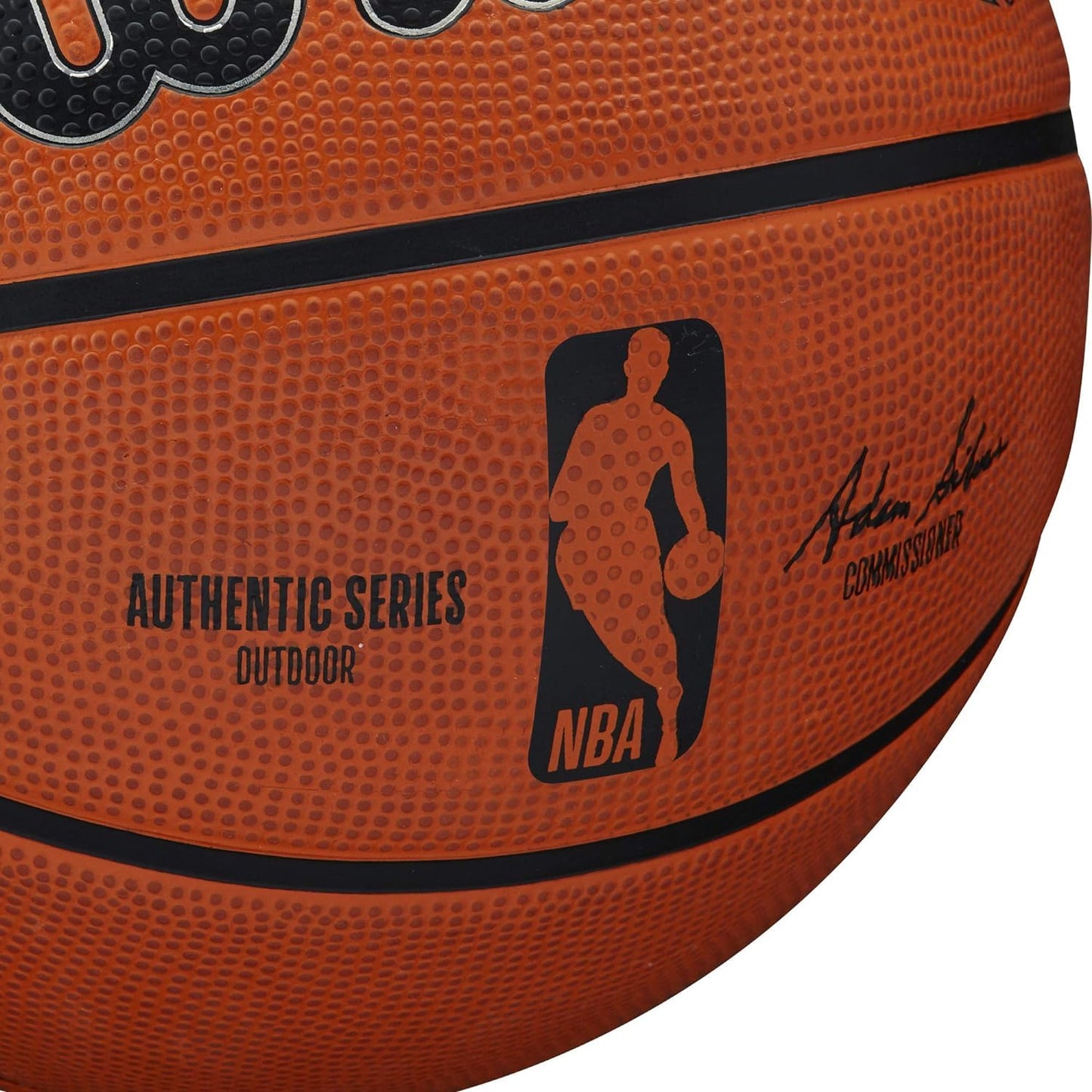 Wilson Unisex-Adult NBA Authentic Series Outdoor Basketball, Brown, Size 6