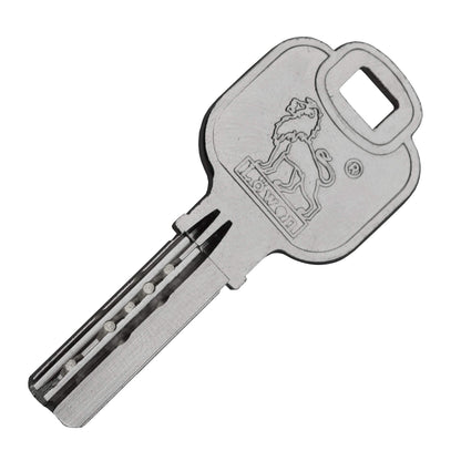 6x Cylinder lock with knob 60 mm 30/30 KD keyed alike including 20 keys