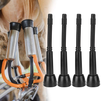 4 pieces of rubber milking machine teat black leak-proof teat rubber liners for milk sheep milking machines used