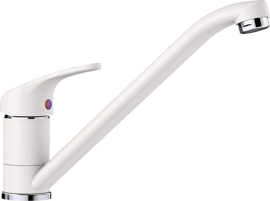 BLANCO DARAS | Kitchen faucet in silgranit white | High pressure | Backflow preventer | Ceramic cartridge | Ensured water quality & water-saving