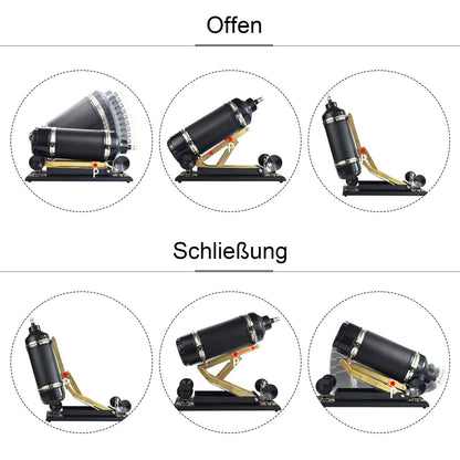 Sex machine, fucking machine with dildo and suction cup adapter, 3 XLR connections. Love machine with sex toys for men, women, and couples. Automatic masturbation machine with 7 attachments. Sex toys.