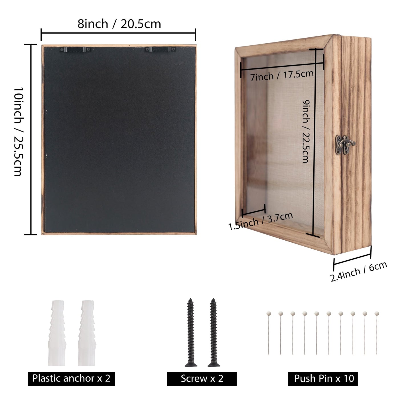 GraduatePro 3D photo frame 20x25 for filling showcase wall for brown object frame wedding box decor or desk