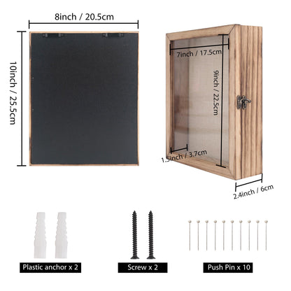 GraduatePro 3D photo frame 20x25 for filling showcase wall for brown object frame wedding box decor or desk