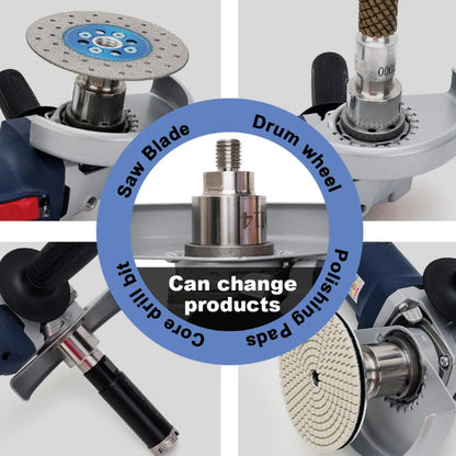 Angle grinder accessory, M14 X-LOCK adapter with M14 locking nut for attaching to M14 thread. Suitable for angle grinder cutting blade diamond bit stainless steel adapter + M14 flange locking nut.