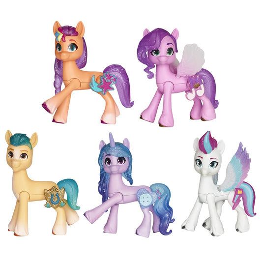 My Little Pony Mane 5 Friendship Set, collectible set featuring 5 pony figures, perfect gift for children ages 3 and up.