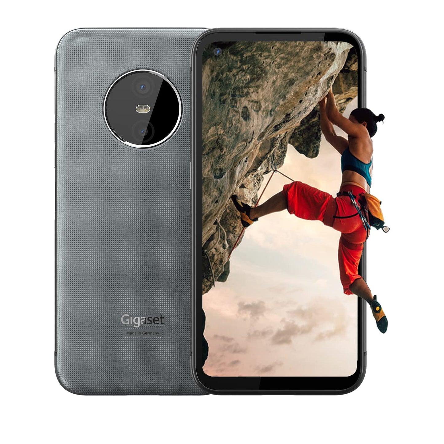 Gigaset GX6 - Outdoor 5G Smartphone - Military standard - dust & waterproof IP68 - 6.6" FHD+ display with Gorilla Glass - 128GB+6GB RAM - 50MP camera - Fast charging, Made in Germany, Titanium Grey