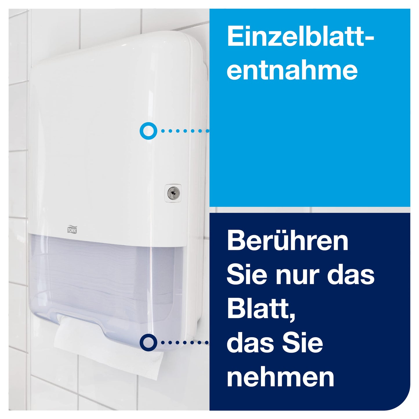 Tork dispenser for zigzag towels White H3, Elevation Design, 553000