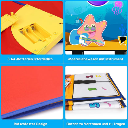 Weokeey Baby Toy for 1 Year Old Piano Mat Educational Toy Dance Mat Gift Music Mat Montessori Children's Toy for 1 2 3 4 Year Old Boys Girls