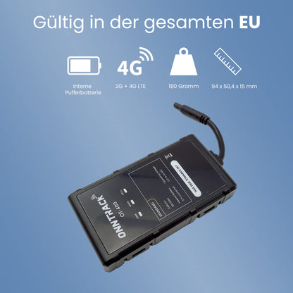 Onntrack 400 GPS tracker | Built-in tracker | Lifetime free tracking! | Car tracker | GPS transmitter | Works without SIM card