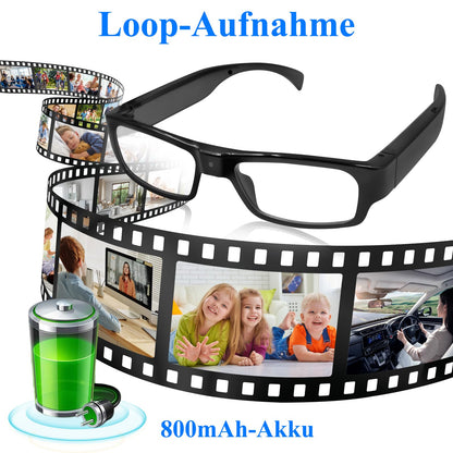 LXMIMI camera glasses, glasses mini camera 1080P sports glasses camera, mini action camera support taking photo/video and loop recording.
