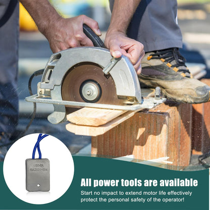 Soft Start Module Set, 15A 230V Electric Tools Soft Start-Up Current Limiter Module Set with Installation Accessories Electric Tools Starting Resistance Soft Start for Circular Saw Miter Saws Handheld Circular Saw