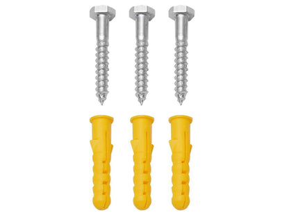 EUFAB 16412 Wall Mount, suitable only for EUFAB and LAS bike racks, Alloy steel.