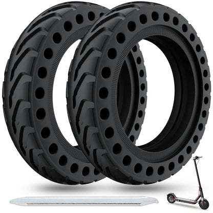 OUXI 8.5 inch E Scooter Solid Tire, 8 1/2 Solid Rubber Tire, 50/75-6.1 Tubeless Solid Tire for Xiaomi 1S / Pro 2 / M365 / M365 Pro / 3 / 3 Lite / Essential and all 8.5 inch Scooter Tires.