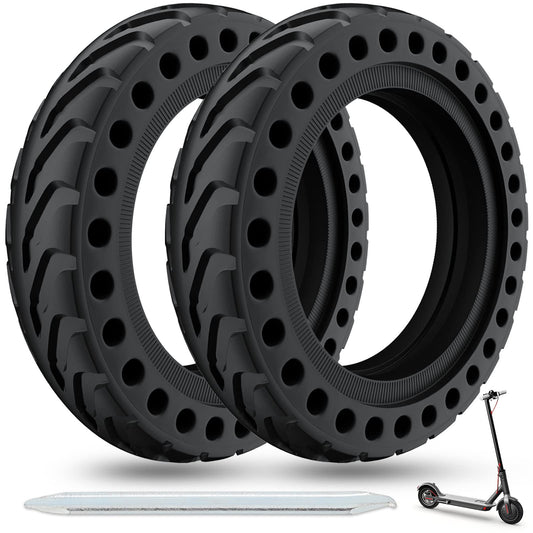 OUXI 8.5 inch E Scooter Solid Tire, 8 1/2 Solid Rubber Tire, 50/75-6.1 Tubeless Solid Tire for Xiaomi 1S / Pro 2 / M365 / M365 Pro / 3 / 3 Lite / Essential and all 8.5 inch Scooter Tires.