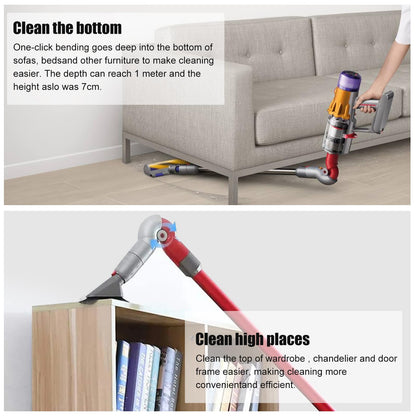 Lower adapter quick release bend adapter for Dyson V10Slim V12 Digital Slim vacuum cleaner accessories Low reach cleaning tool NO.971435-02