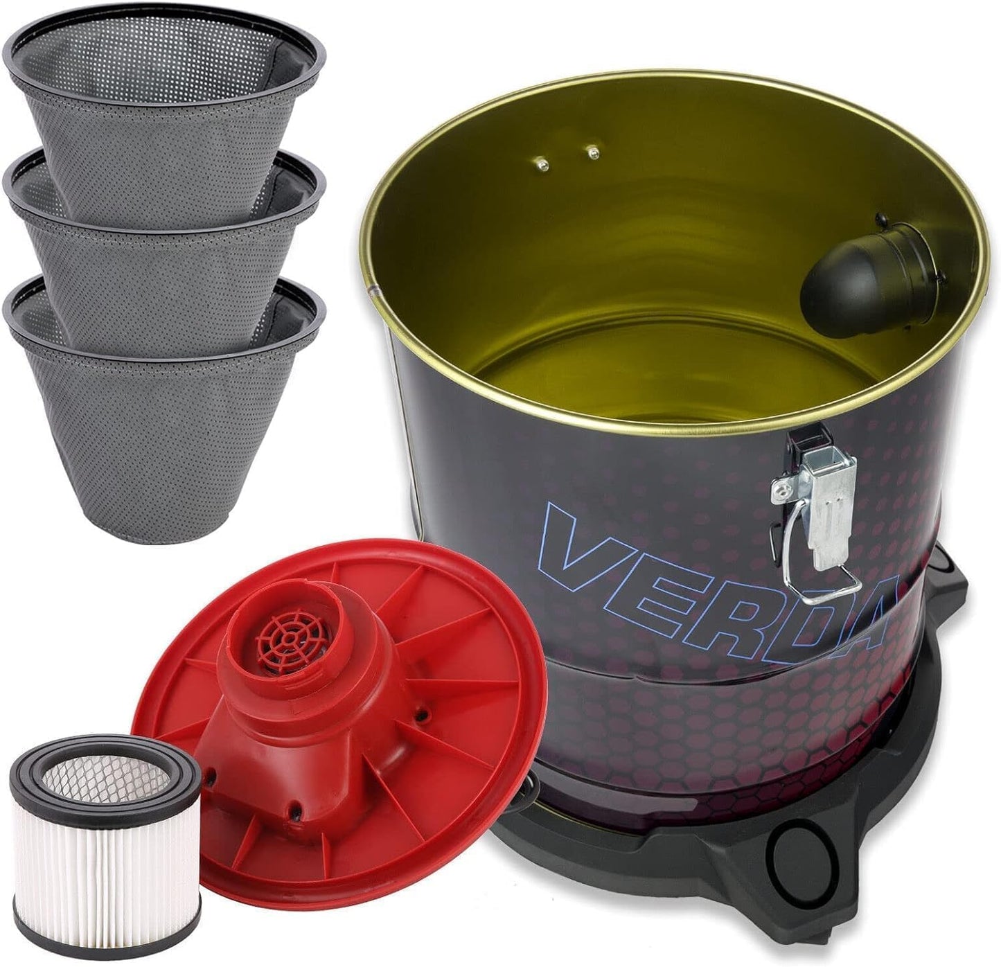 Ash vacuum 20L 1650W fireplace vacuum with HEPA filter + 3X bag filter, 2m suction hose + 4 wheels vacuum cleaner ash vacuum for fireplace SN184