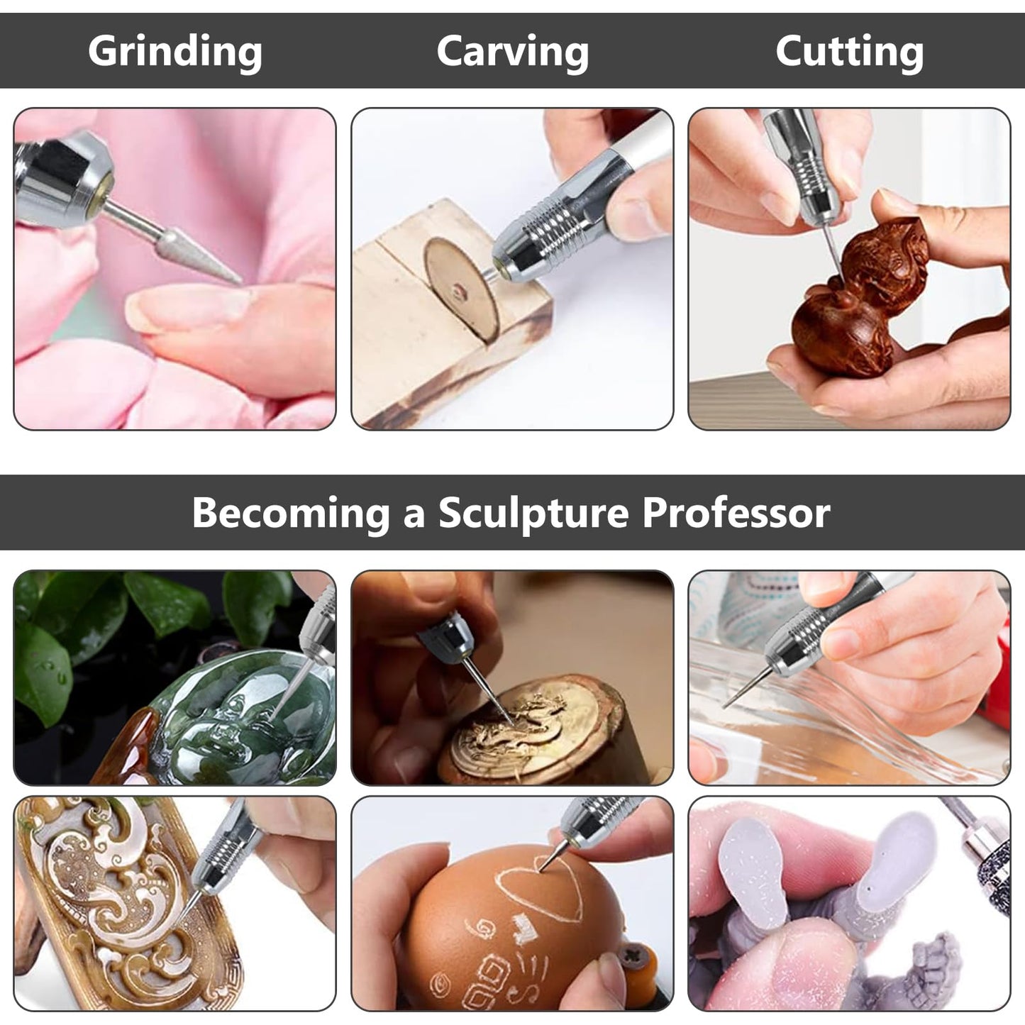 Electric engraving pen, micro engraving pen, multifunctional engraving device set, portable wireless engraving pen, wood engraving tool, DIY for jewelry engraving, wood engraving, glass engraving.