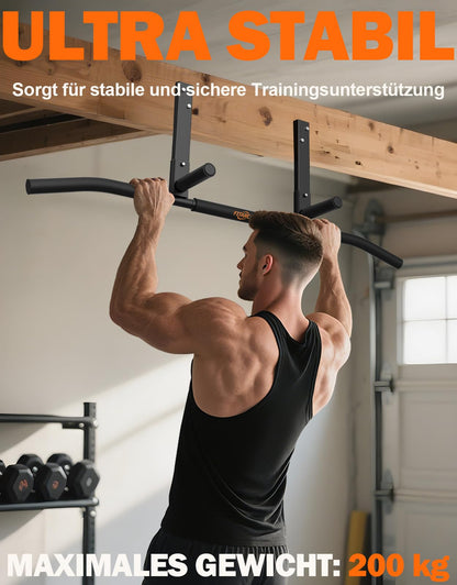 Fitarc Pull Up Bar Joist Mounted Chin Up Bar Bracket, Home Gym, Workout, Strength Training Equipment.