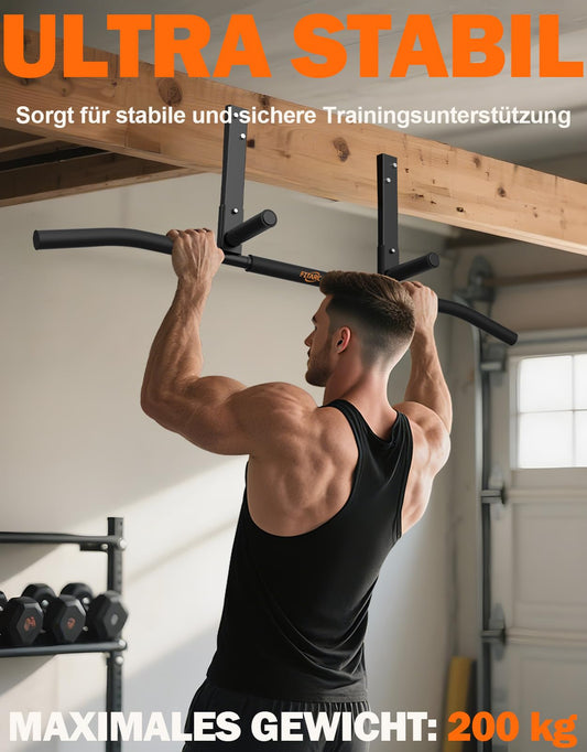 Fitarc Pull Up Bar Joist Mounted Chin Up Bar Bracket, Home Gym, Workout, Strength Training Equipment.