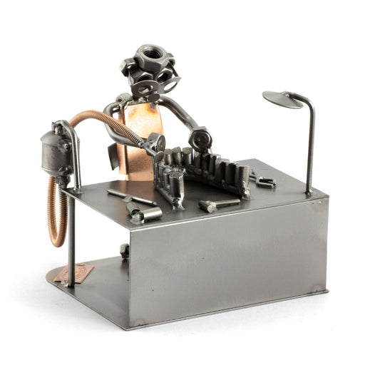 Steelman24 I Screwman Dental Technician I Made in Germany I Handmade I Gift Idea I Steel Figure I Metal Figure I Metal Man