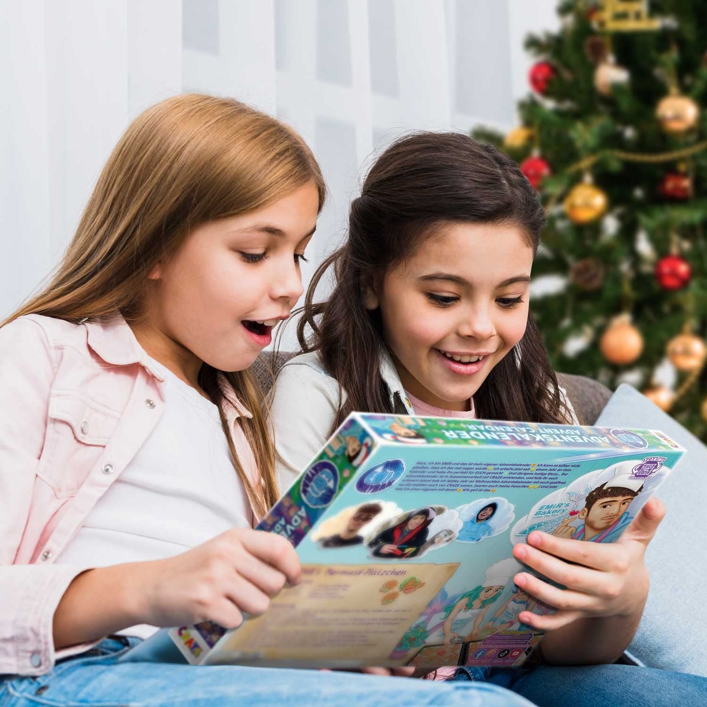 CRAZE Advent Calendar for kids, Tiktok star Emir Bayrak Mermaid toy Christmas calendar for kids with INKEE bath bombs, compound mix, and exclusive content.