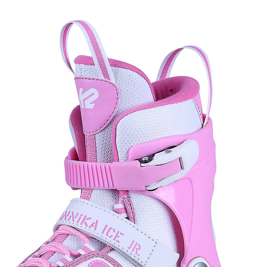 K2 Skates Girls' Ice Skates Annika Ice, White - pink, 25C0109
