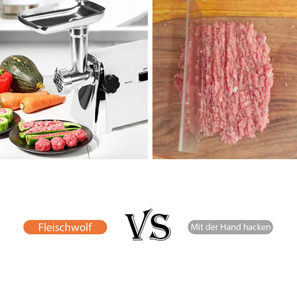 Trintion 2800W Electric Meat Grinder Sausage Machine Kitchen Appliance Chopped Multi Kitchen Appliance with 3 Stainless Steel Hole Discs for Home Kitchen