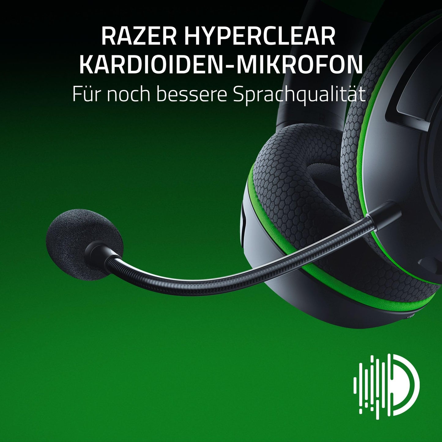 Razer Kaira HyperSpeed - Wireless multi-platform gaming headset for Xbox (HyperSpeed Wireless, Triforce 50 mm driver, HyperClear cardioid mic, FlowKnit memory foam ear cushions) Black