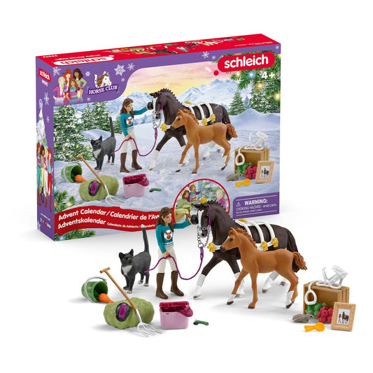 Horse Club Advent Calendar 2025 - 99092 | featuring movable figure Lisa, 2 horse figures, cat, tack & lots of accessories | ideal gift for children aged 5 and up | 36 pieces