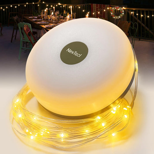 ELLASAY Camping String Lights, Outdoor String Lights with 5 Lighting Modes, 30s Recovery, Durable and Waterproof, USB Charging - 10M Portable Camping Lamp for Camping, Garden and Hiking