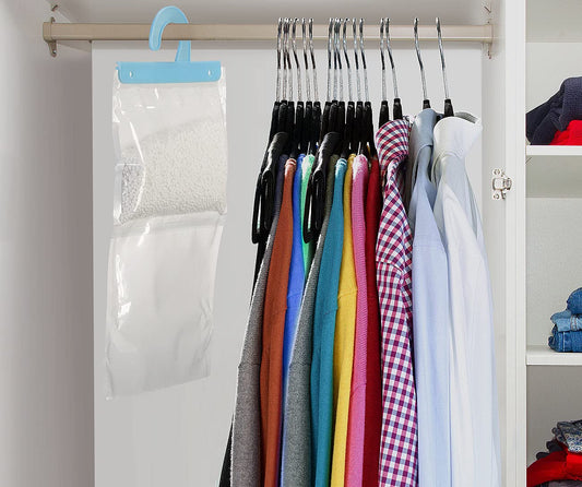 Sichler Home Appliances Dehumidifier: 9-piece XXL wardrobe dehumidifier set for hanging, each up to 1 l (wardrobe dehumidifier, air dehumidifier wardrobe, dehumidifier)