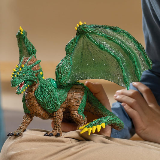 SCHLEICH ELDRADOR Creatures | Jungle Dragon 70791 | detailed monster figurine with movable wings | great gift for girls and boys | toy for ages 7+ | 28 x 17 x 11 cm
