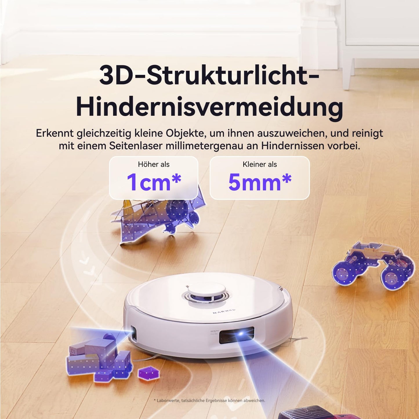 Narwal Freo X Ultra Robot Vacuum with Mop Function, Self-Cleaning Mop Robot with 8,200 Pa Suction Power, All-in-One Station, Tangle-Free, DirtSense, 3D Structure Light, Dust Storage