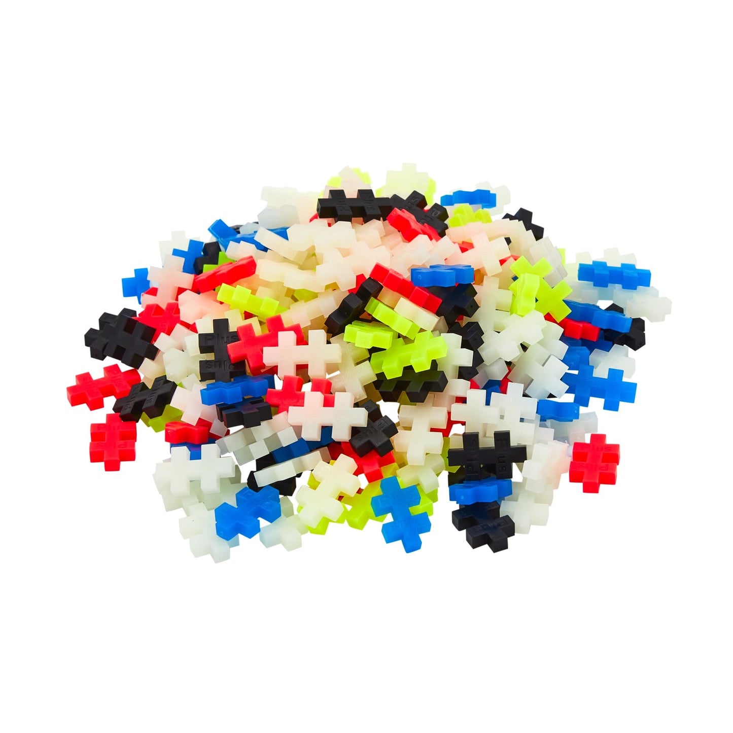 Plus-Plus 9604262 Awesome construction toy, Rainbow & 9604283, Awesome construction toy, Glow in the Dark, Creative Building Blocks Tube, 240 Pieces