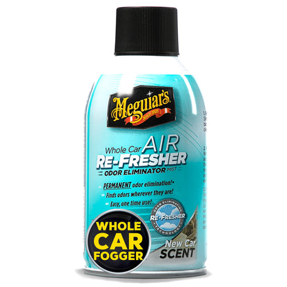 Meguiar's Air Re-Fresher New Car eliminates odors like smoke and pet smells, leaving a long-lasting fresh scent in your vehicle. G16402EU- 59ml.