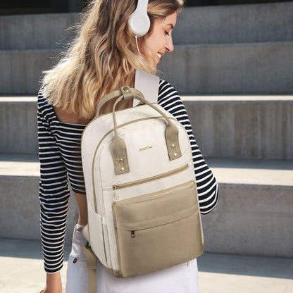 YAMTION Backpack Laptop Women 17.3 Inch, School Backpack Girls Teenager School Bag Women for School Uni Travel Study, Laptop Backpack Gifts for Educators Teachers Business