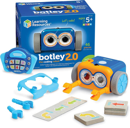 Learning Resources Botley 2.0, For Ages 5+, Programmable Robot for Kids, Screen-Free Coding Toy, Promotes STEM Skills & Logical Thinking.