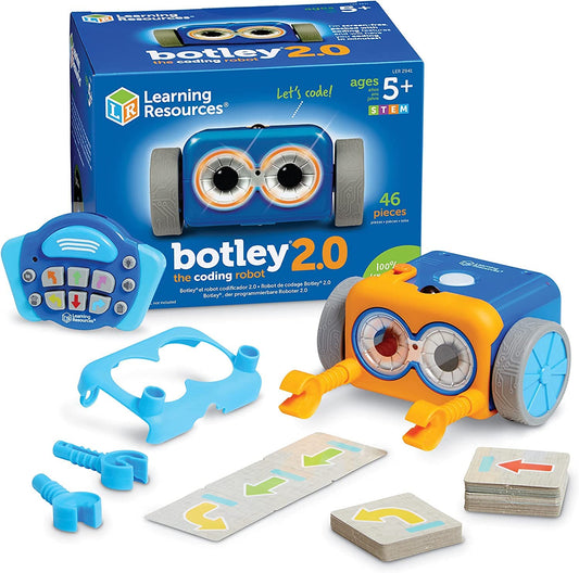 Learning Resources Botley 2.0, For Ages 5+, Programmable Robot for Kids, Screen-Free Coding Toy, Promotes STEM Skills & Logical Thinking.