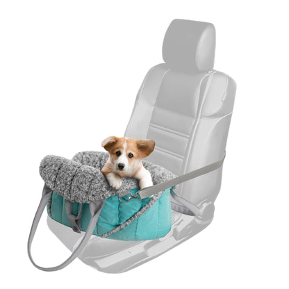 Dog bag, baby sling, pet carrier, adjustable height, dog accessories, travel crate, transport bag, turquoise, 47x29x32 cm.