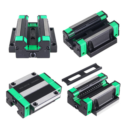CNCMANS Linear Guide 2 Pieces HGR20-1000mm Linear Rail Guide with 4 Pieces HGW20CC Slide Block for Automated Machines (HGR20 1000mm)