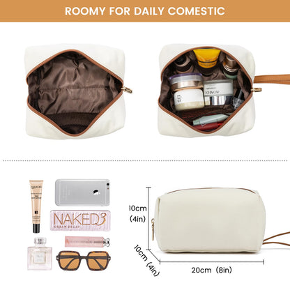 LOVEVOOK laptop handbag for women, fits up to 15.6 inch laptop. Can be used as tote, shoulder, crossbody bag. Made of canvas, perfect for office, business, travel or leisure. Elegant and spacious for teachers and professionals.