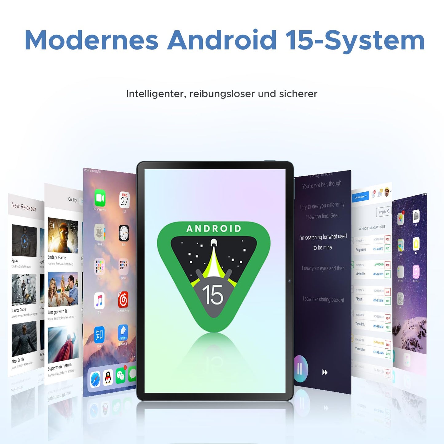 DOOGEE U11 Pro Android 15 Tablet 11-inch, 30GB RAM+256GB ROM (2TB TF) 8580mAh, 90Hz display, Unisoc T7200 Octa Core Tablet PC, 13MP+5MP, 5G WiFi/Widevine L1/GPS/Face ID/OTG [Gray]