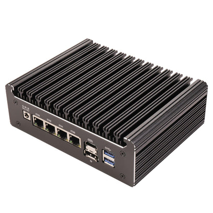 HSIPC Alder Lake N100 Quad Core Firewall Micro Appliance, Mini PC, Nano Computer, Router with 32G RAM 512G SSD, 4*i226-V RJ45 Port AES-NI