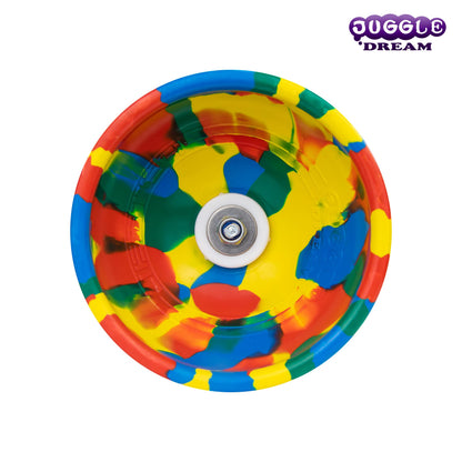 Juggle Dream Jester Diabolo Set - ball bearing axle professional diabolo with aluminum handsticks and online learning video - juggling toy (multicolor)