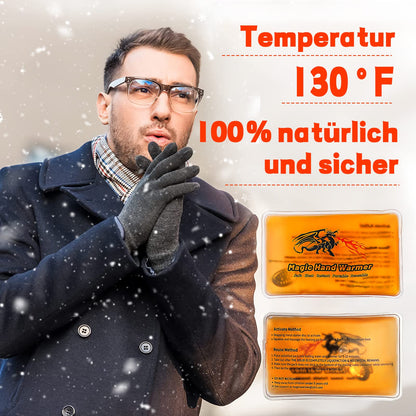 QiLiTd 8 Pack Magic Hand Warmers, Snap-Heat Packs, Reusable Pocket Hand Warmers for outdoor, indoor, work, studying, camping, warm gifts for adults or kids.