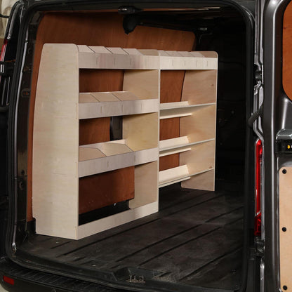 Vanify - Compatible with Mercedes VITO L2 (Long) 2003+ vehicle racking system. Includes vehicle shelves, tool boxes, and rear shelf.