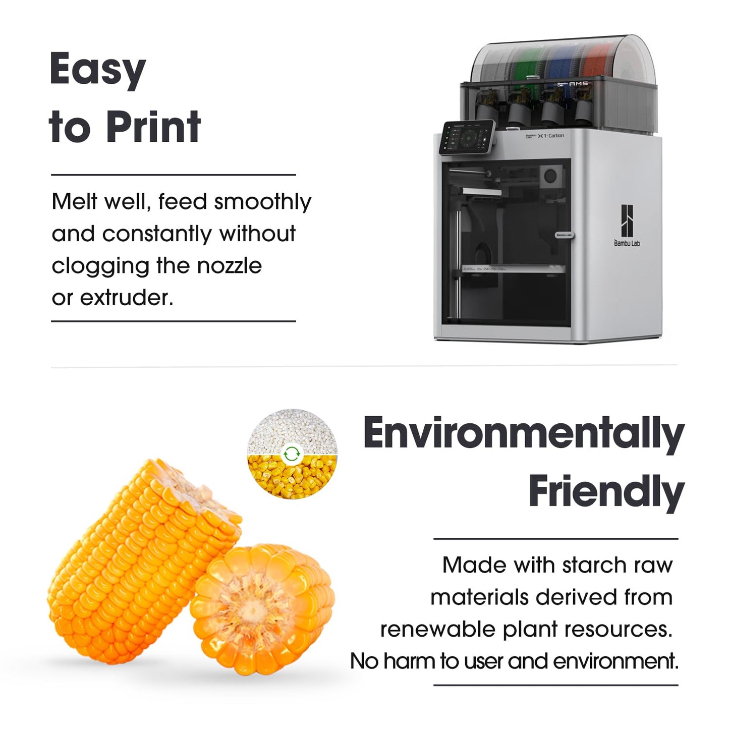 eSUN Dual Color PLA Filament 1.75mm, ePLA-Magic Glitter 3D Printer PLA Filament, Accuracy +/- 0.05mm, 1KG Spool (2.2 LBS) for 3D printers, Dark Shiny Gold