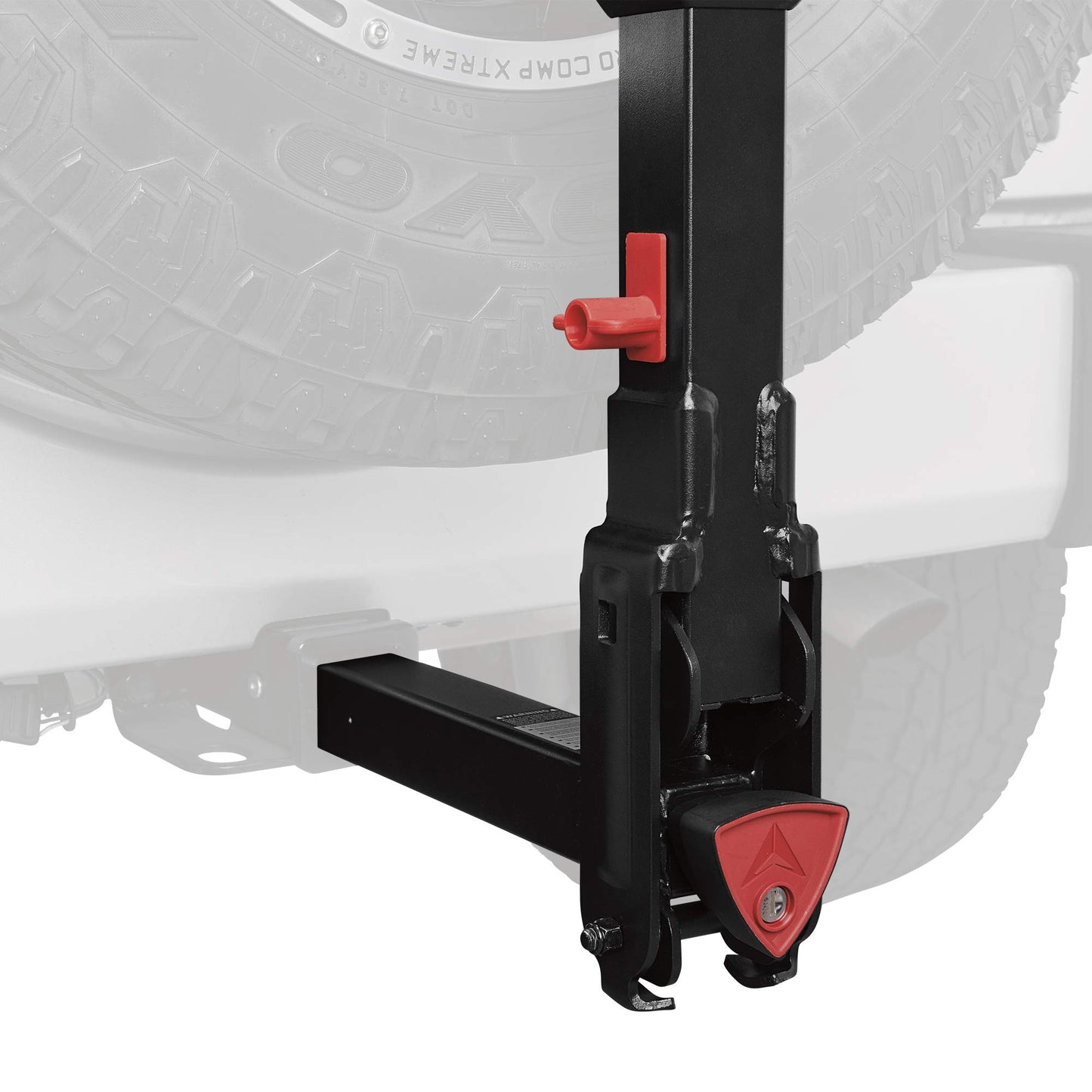 Allen Sports Premier 4-Bike Rack for 2-Inch Hitch with Spare Tire, Model 400QR, Black