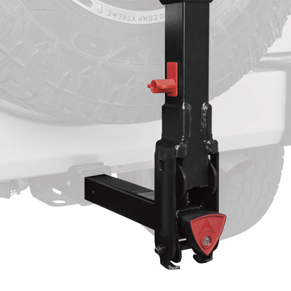 Allen Sports Premier 4-Bike Rack for 2-Inch Hitch with Spare Tire, Model 400QR, Black