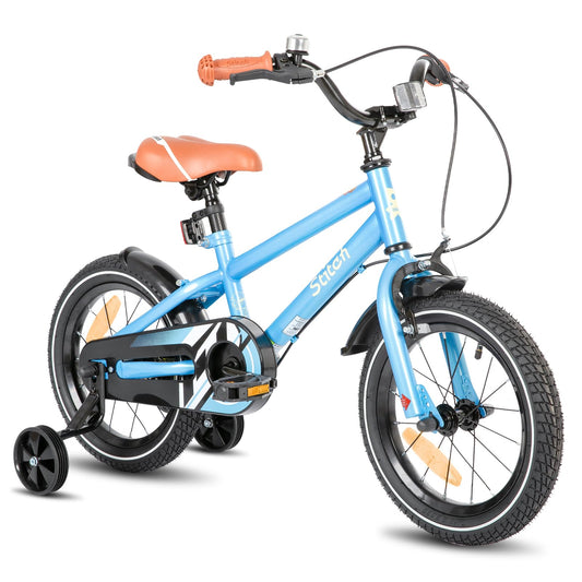 STITCH 16-inch kids' bike for 5-7 year old boys, 16' bike for boys with training wheels, Blue